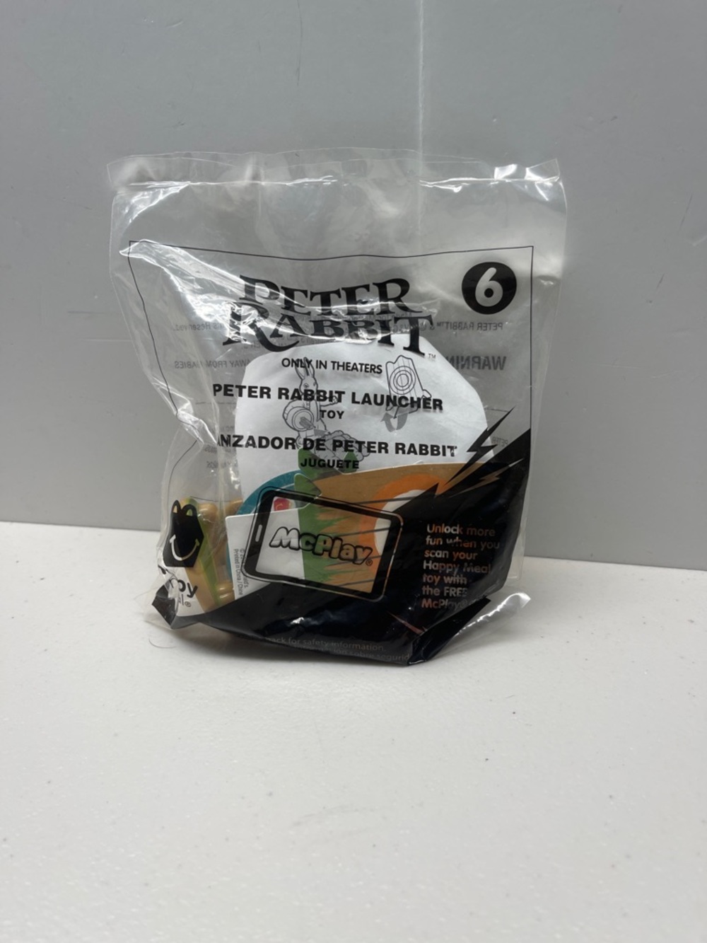 2018 McDonalds happy Meal toy  #6 Petter Rabbit LAUNCHER